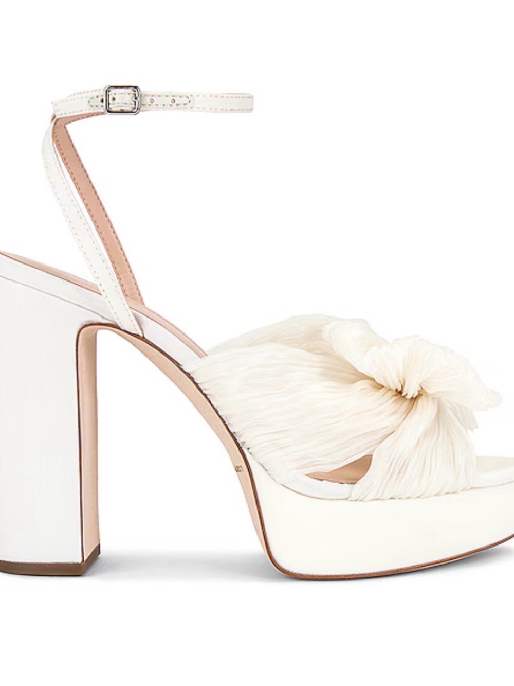 Loeffler Randall Natalia Pleated Platform Bow Heels